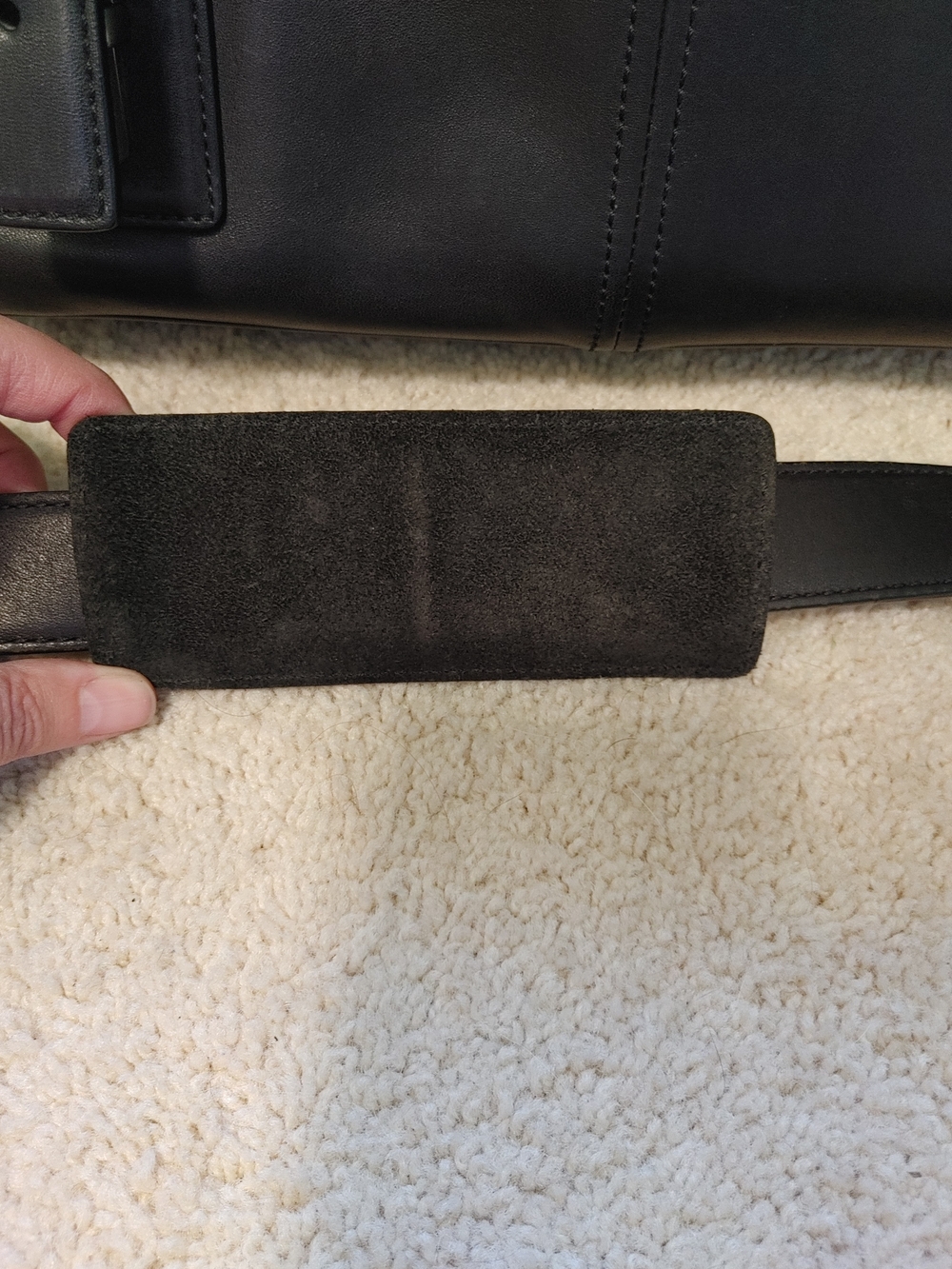 Vintage Coach Black Leather Messenger Bag - Picture 10 of 15